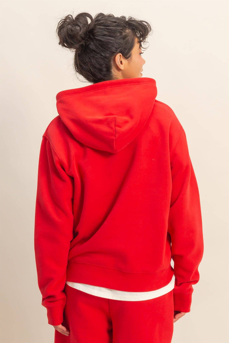 Essential Comfort Hoodie - Red