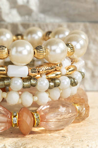 6 Layer Bead Boho Bracelet - Nepal