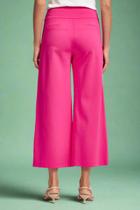 Magic Wide Cropped Pants - Hot Pink