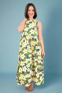 Floral Tank Midi Dress - Leaf