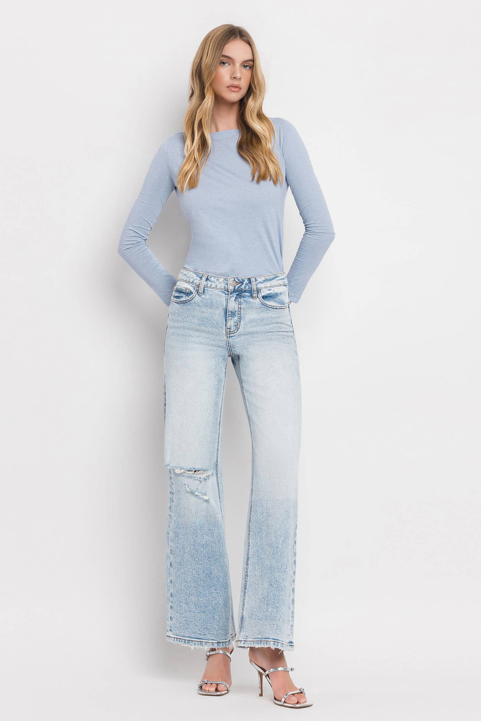 Tummy Control Super HR Wide Leg Jeans LV36