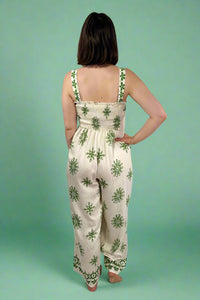 Printed Jumpsuit - Cream