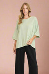 Soft Touch Oversized Top - Light Sage