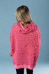 Bubble Wrap Dolman Sweatshirt - Pink