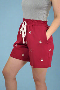 Sweet Cherries Shorts - Red