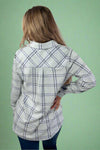 Light Grey & Black Plaid Flannel