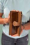 Crissy Woven Wallet - Coffee