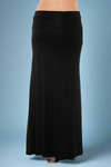 Solid Maxi Skirt - Black