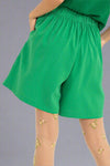 High Waist Bermuda Shorts - Green