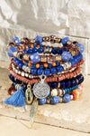 10 Layered Stackable Bracelet - Aruba