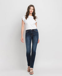 High Rise Long Slim Straight Jeans LV39