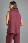 Signature Cowl Neck Tank - Wine