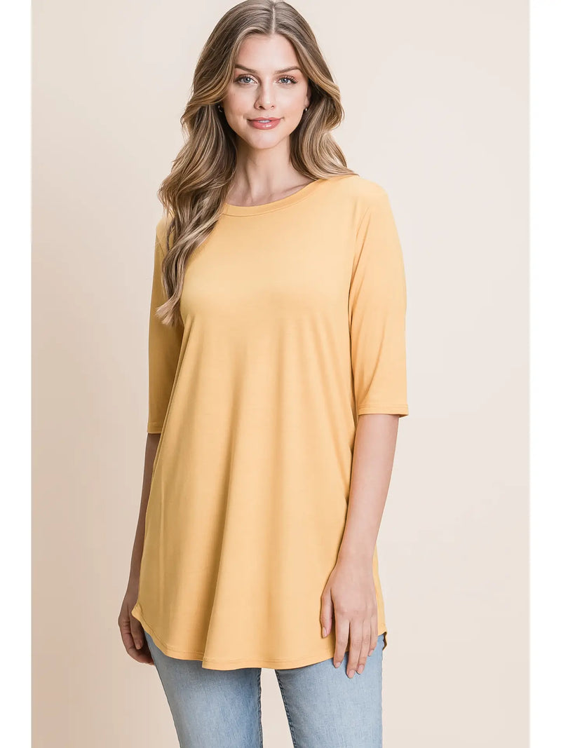 Basic Soft Tee - Dijon