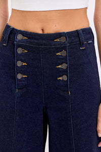 High Rise Sailor Wide Leg Crop C270