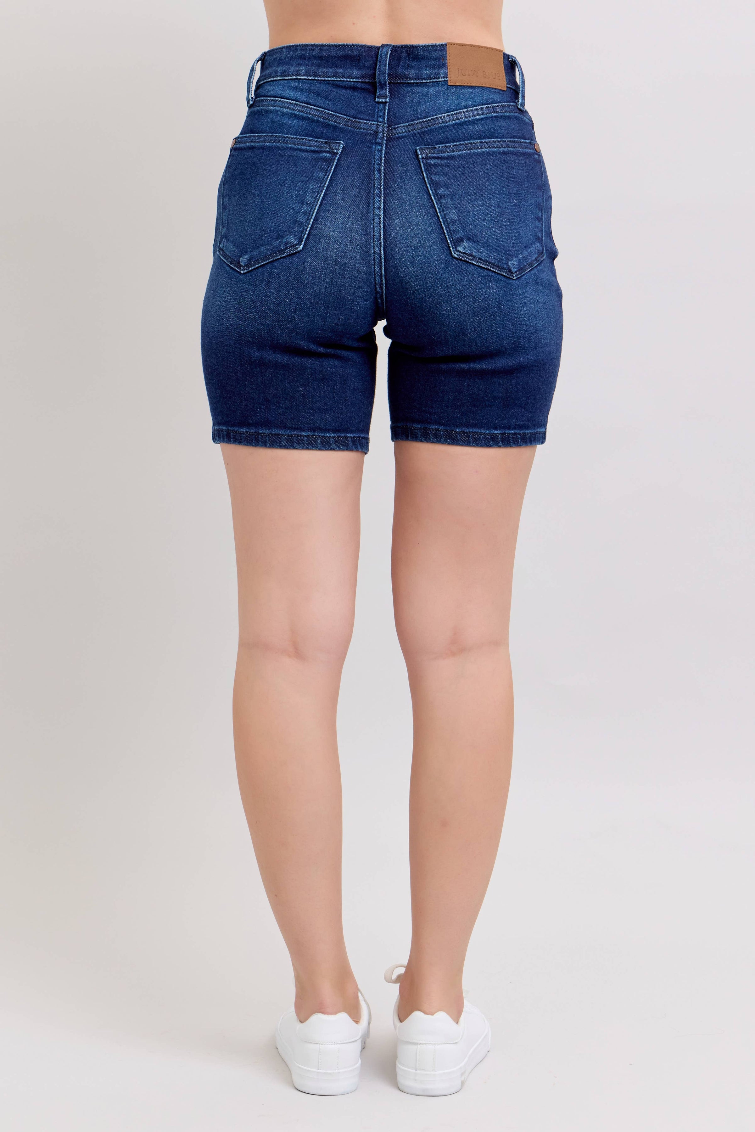 V-Front Dark Wash Bermuda