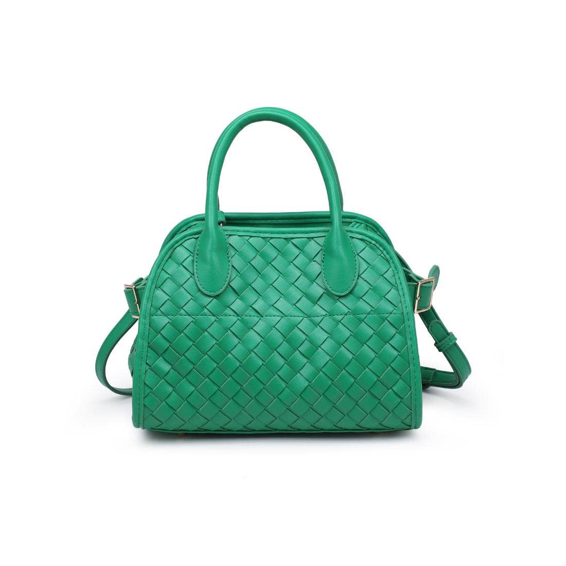 Kristie Woven Crossbody - Kelly Green