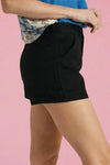 Stone Washed Shorts - Black