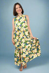 Floral Tank Midi Dress - Leaf