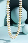 Colorful Wood Disk Bead Necklace - Ivory