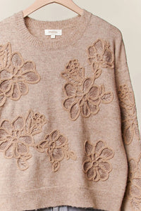 Embroidered Floral Detail Sweater