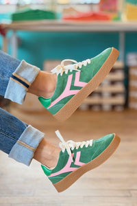 Nova Retro Inspired Low Sneaker - Green