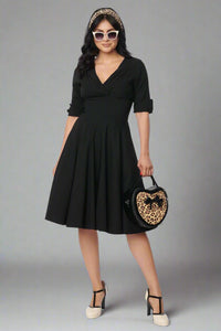 Delores Swing Dress - Black
