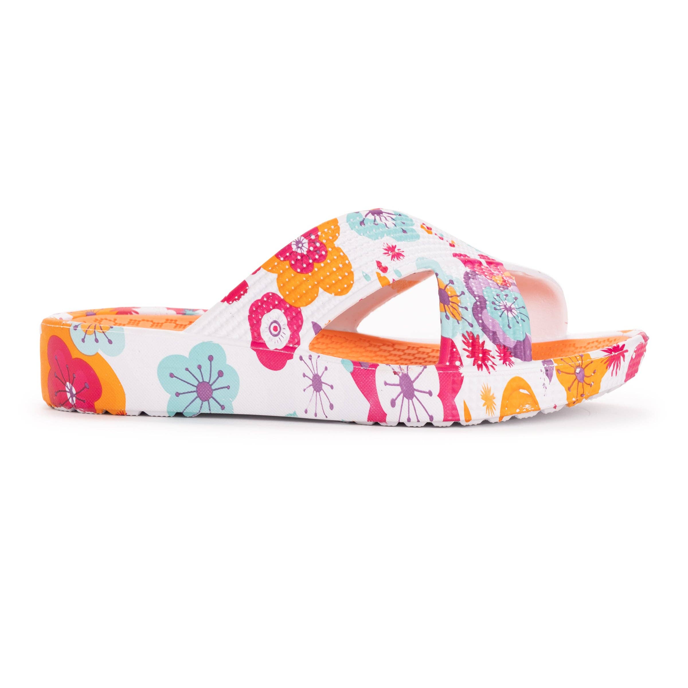 Spa Day Sandal - Fuchsia Floral