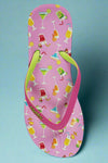 Women's Drinks Flip Flops & Mesh Bag Set
