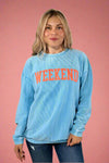 Weekend Ribbed Sweatshirt