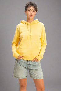 Long Sleeve Pullover Hoodie - Banana