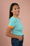 Striped Daily T-Shirt - Teal