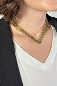 Multi Layer Open Choker Necklace