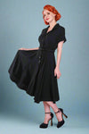 Christine Flared Dress - Black