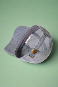 Mama Corduroy Baseball Cap - Grey