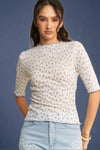 Lace Stretch Top - White