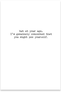 Funny Card Greeting Card