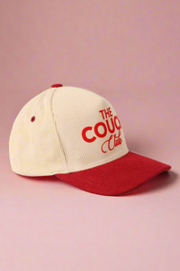 The Couch Club Corduroy Cap - Burgundy