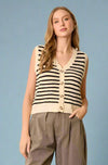 Striped Sweater Vest - Ivory