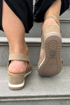 Lyra Double Strap Sandal - Taupe