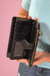 Crissy Woven Wallet - Black
