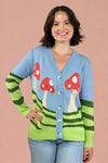 Mushroom Field Cardigan - Blue