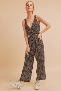 Piper Floral Jumpsuit - Black