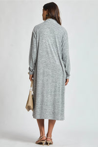 Brushed Tiger Turtle Dress - Charcoal