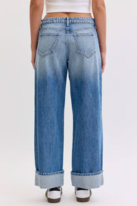 Low Rise Wide Leg With Cuff C266