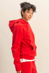 Essential Comfort Hoodie - Red