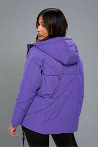 Summit Shield Puffer Jacket - Purple
