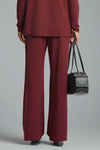 Getaway Wide Leg Pant - Wine