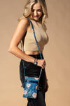 Hand-Painted Genuine Leather Crossbody - Sienna