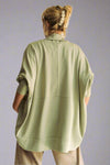 Dolman Shawl Open Cardigan - Sage
