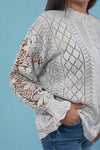 Lacey Long Sleeve Top - Grey